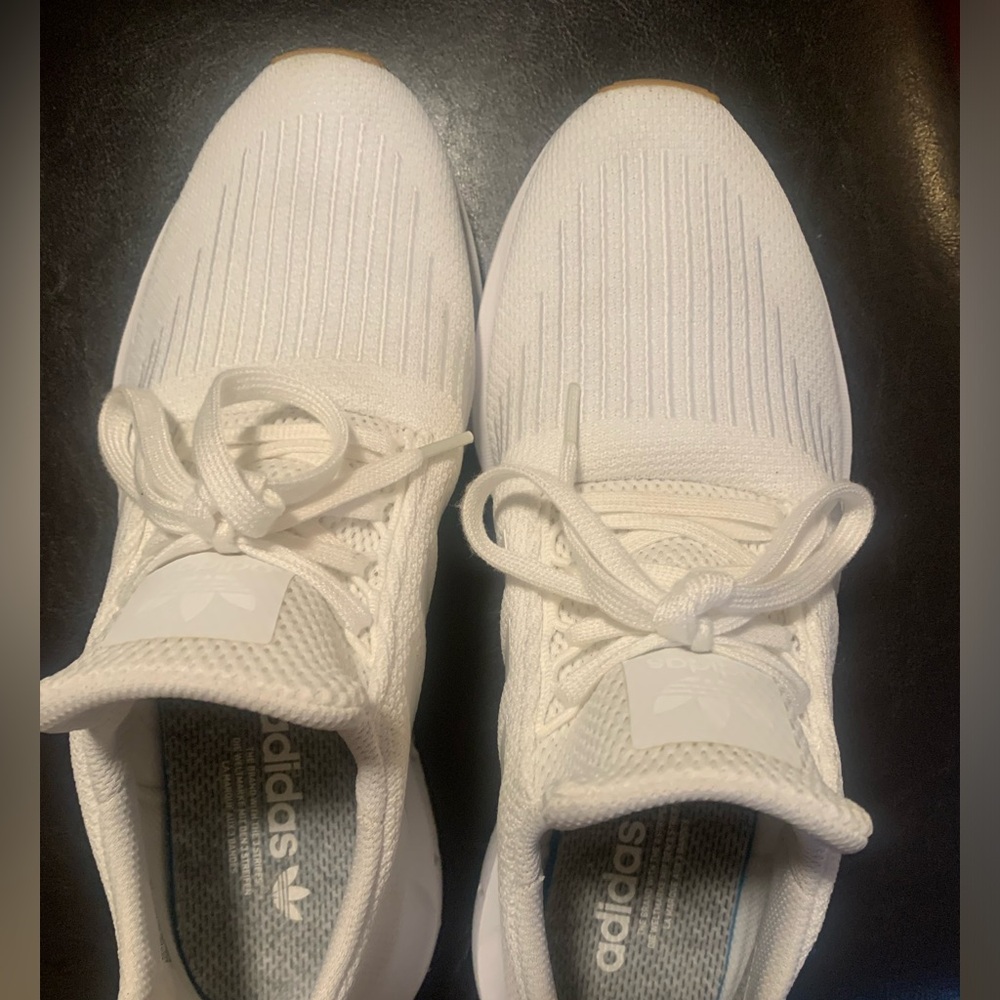 Adidas Men's Sneakers Bundle, US 10.5, White (Excellent) & Gray (Minor Scuffs) - Picture 9 of 13